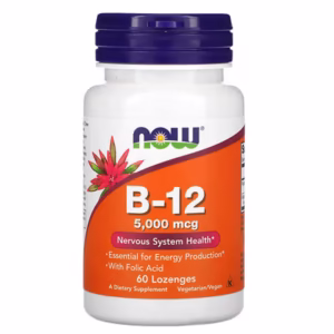 Vitamina B12 - 5000mcg - 60 Cápsulas - NOW