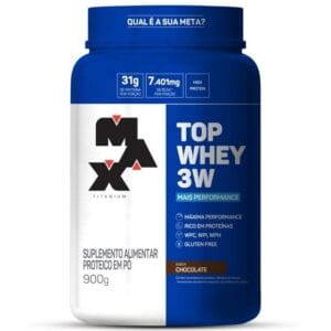 Top Whey 3W Mais Performance - Max Titanium - Chocolate