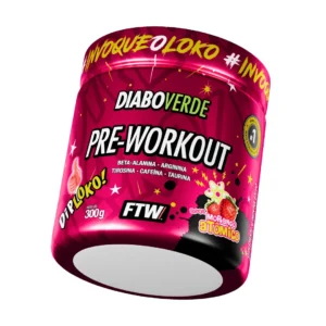 Diabo Verde #Pre-Workout Dip Loko! 300g - Morango atômico