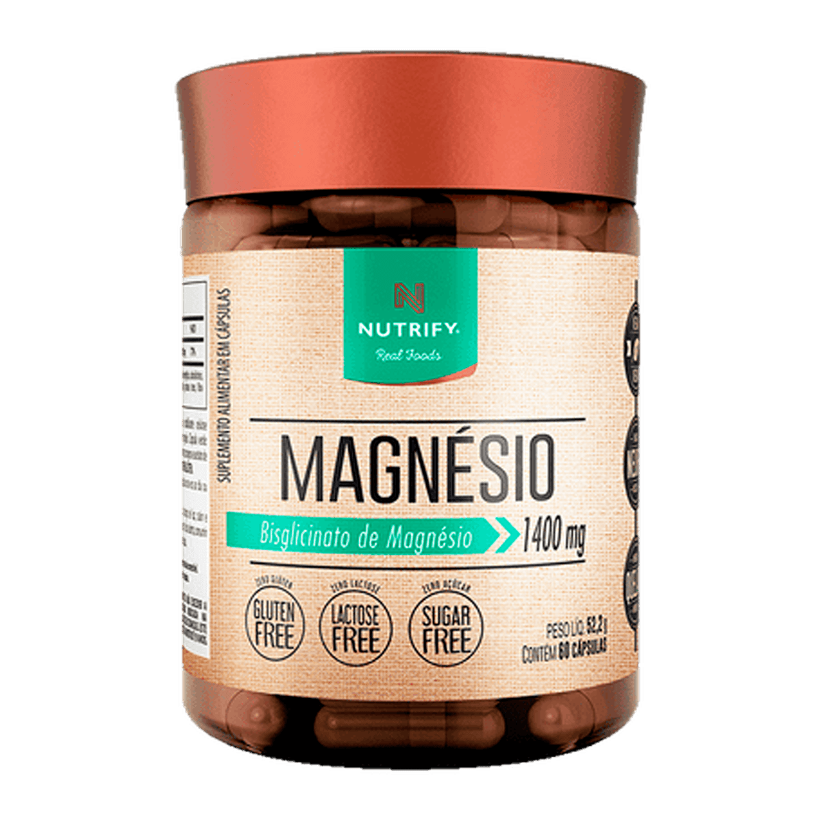 Magnésio Bisglicinato - 1400mg - Nutrify
