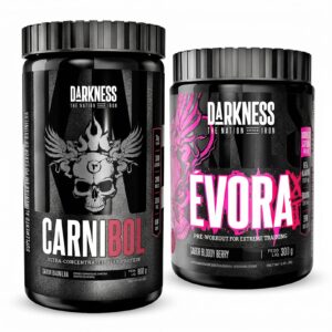 COMBO DARKNESS 1 PRÉ TREINO EVORA + 1 CARNIBOL - Neon Berry, Chocolate