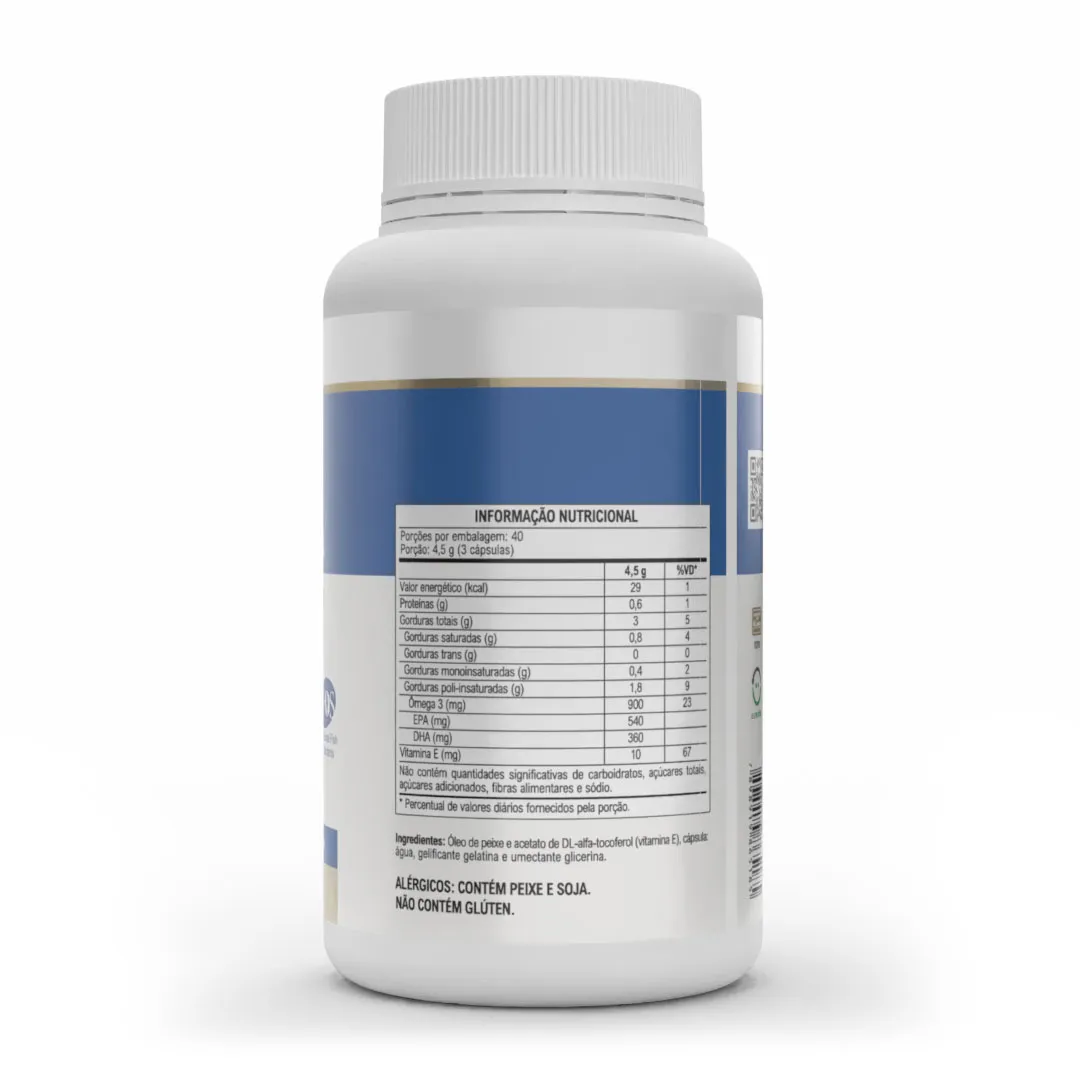 Ômega 3 EPA DHA: Ômega 3 + Vitamina E 120 Cápsulas - Imagem 2