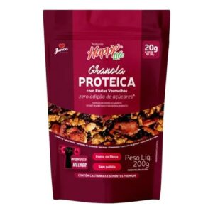 GRANOLA PROTEICA FRUTAS VERMELHAS HAPPY LIFE