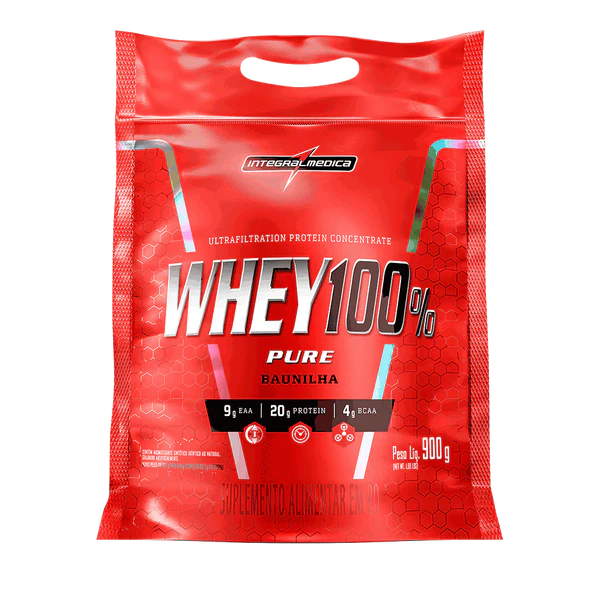 100% WHEY REFIL 900G INTEGRAL MEDICA