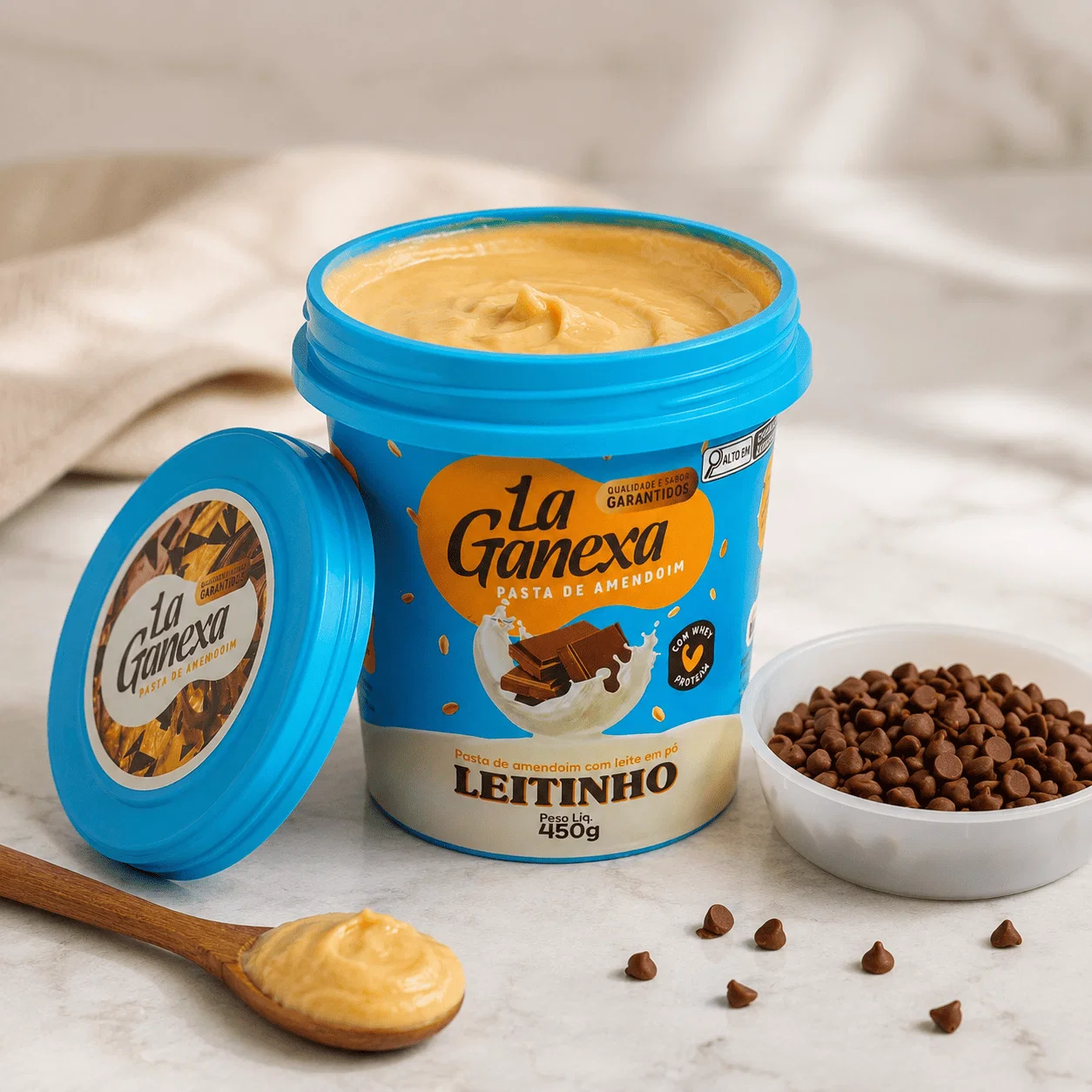 PASTA DE AMENDOIM LA GANEXA 450g - Imagem 3