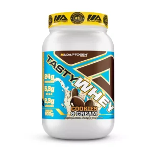 TASTY WHEY ADAPTOGEN 900G - COOKIES & CREAM