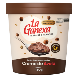 PASTA DE AMENDOIM LA GANEXA 450g - CREME DE AVELÃ