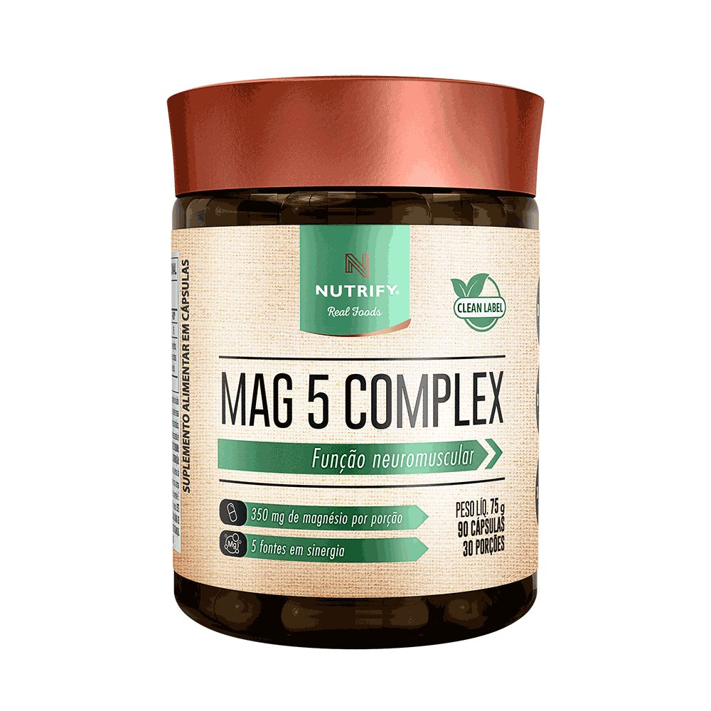 MAG 5 COMPLEX 90 CAPSULAS NUTRIFY