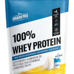 100% WHEY REFIL 900G SHARK PRO - LEITINHO