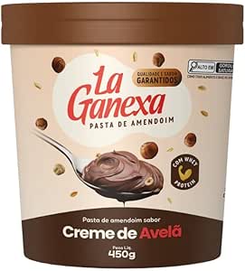 PASTA DE AMENDOIM LA GANEXA 450g - CREME DE AVELÃ