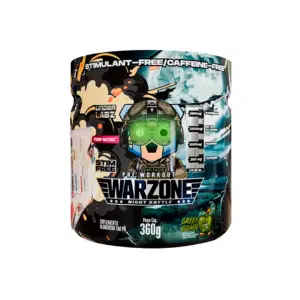 Pré Treino Warzone Night - 360g - Under Labz - Maça Verde